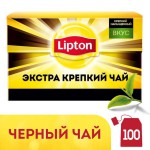 Чай черный, Lipton (Липтон) ф/пак. 2.2 г №100 Экстра крепкий